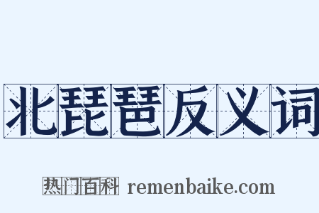 北琵琶反义词是什么意思的图片